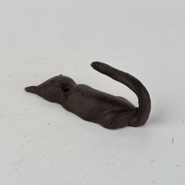 Háčik mačací chvost rovný liatina 10x3cm