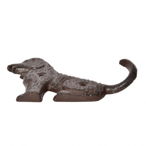 Háčik na kľúče a vodítko pes - liatina