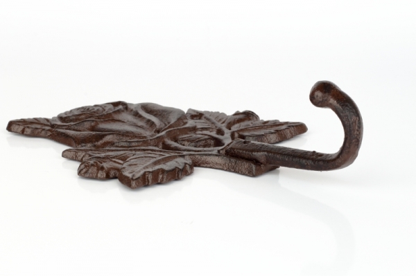 Háčik ruže liatina 13,4x5,0x18,5 cm 