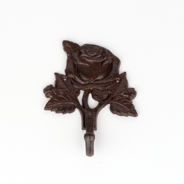 Háčik ruže liatina 13,4x5,0x18,5 cm 