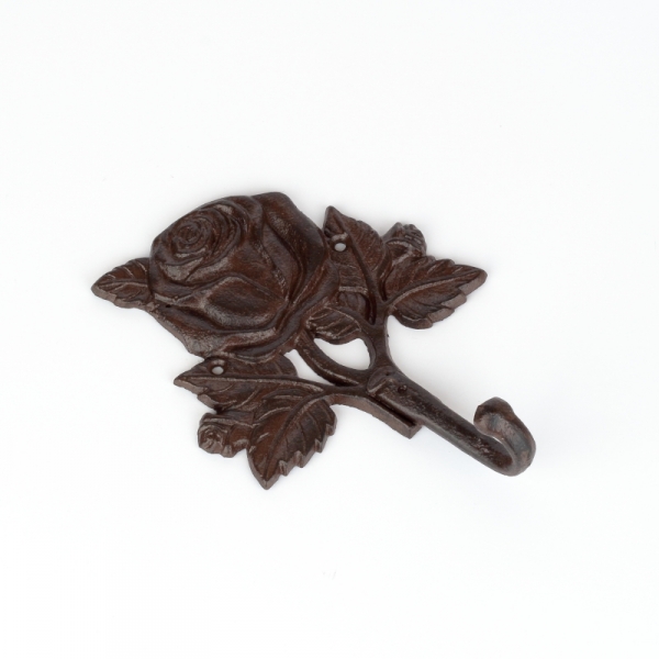 Háčik ruže liatina 13,4x5,0x18,5 cm 