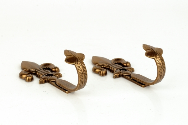 Háčiky na pištole 10,5 cm sada 2 kusov bronzové