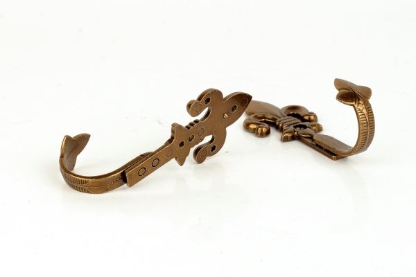 Háčiky na pištole 10,5 cm sada 2 kusov bronzové