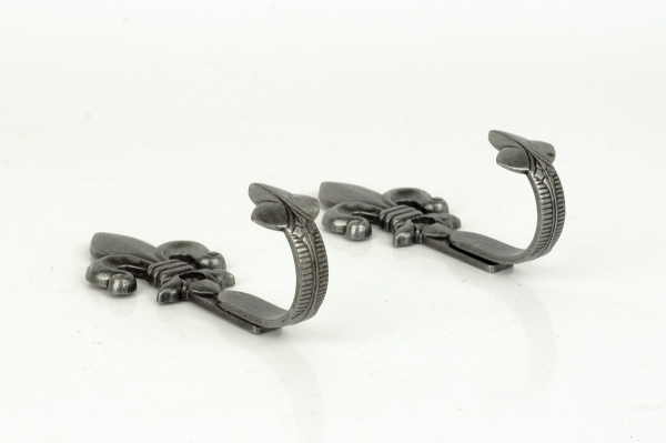 Háčiky na pištole 10,5 cm sada 2 kusov strieborné