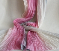 Hodvábna šatka Strieborný vietor