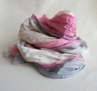 Hodvábna šatka Strieborný vietor