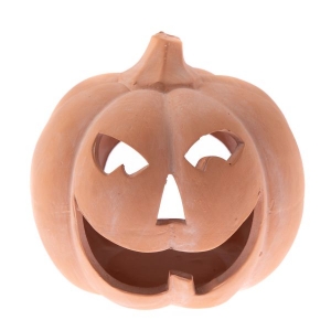 Helloween svietnik tekvica natur 15x14x15cm