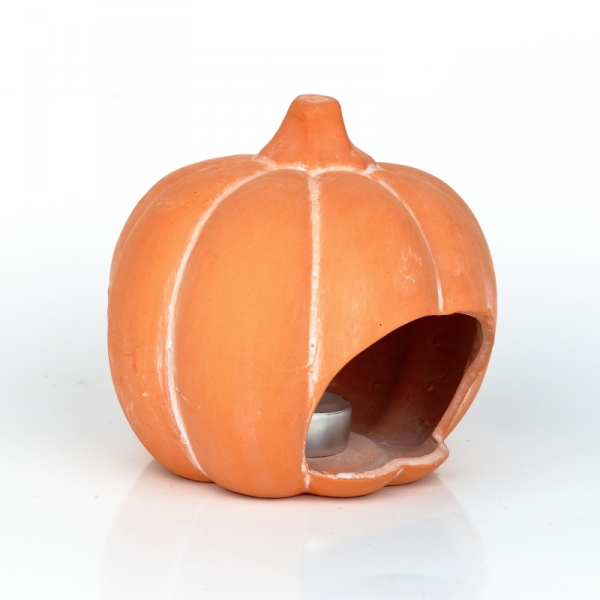 Helloween svietnik tekvica natur 15x14x15cm