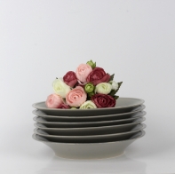 Hlboký tanier šedý Friso 26cm