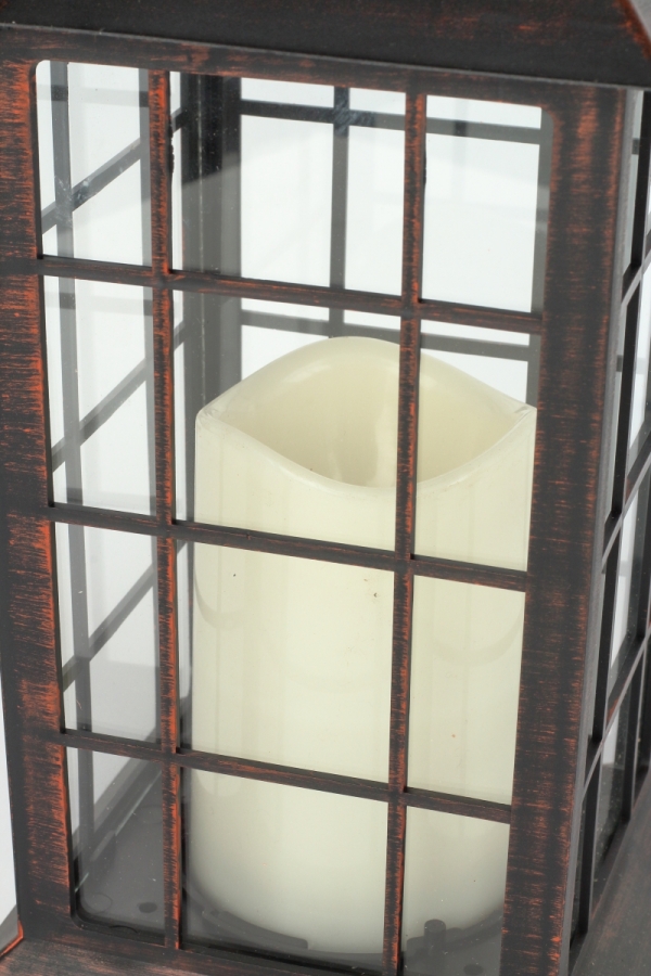 Hnědá lucerna 33cm