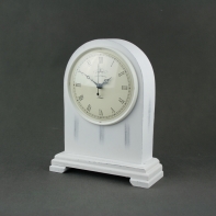 Hodiny biele drevo 24x19x17cm