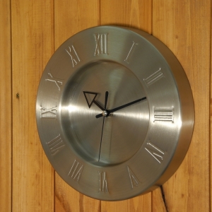 Hodiny do kuchyne kovové 24cm