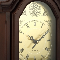 Hodiny drevené stolné 22x27x12cm
