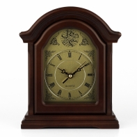 Hodiny drevené stolné 22x27x12cm