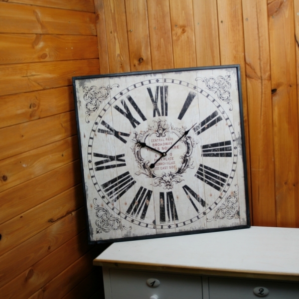 Hodiny hranaté Brodway 60x60cm