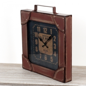 Hodiny kufor American Old West 46x41cm