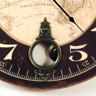 Hodiny kyvadlovej s mapou 58cm 2012