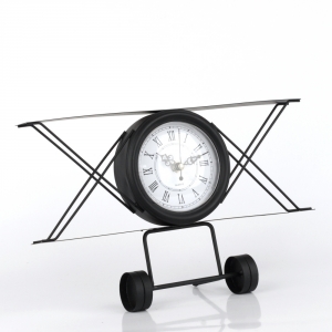 Hodiny lietadlo 31x20cm (vada na sklíčku)