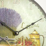 Hodiny levanduľa 30cm