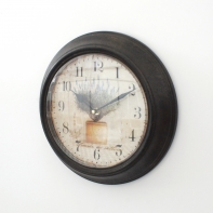 Hodiny levandule v kvetináči 29cm