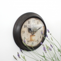 Hodiny levandule v kvetináči 29cm