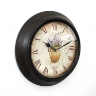 Hodiny levandule v džbáne 29cm