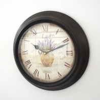 Hodiny levandule v džbáne 29cm