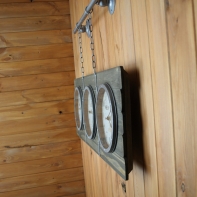 Hodiny na konzole Paris - London - New York 76cm