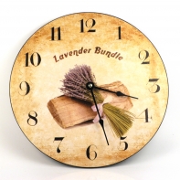 Hodiny na stenu Levanduľa 30cm