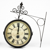 Obojstranné staničné hodiny Gare De Lyon 43x43x10cm