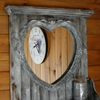 Hodiny nástenné dekor levandule