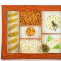 Hodiny nástenné do kuchyne 22x28cm