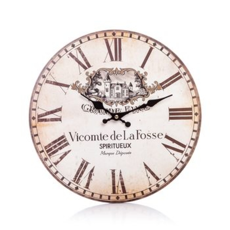 Hodiny nástenné drevené Grande fine 34cm