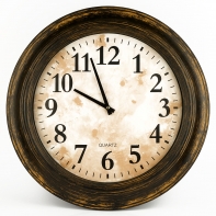 Nástenné drevené hodiny veľké 60x60x7cm