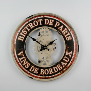 Hodiny nástenné kovové BIstrot de Paris 39cm