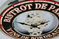 Hodiny nástenné kovové BIstrot de Paris 39cm