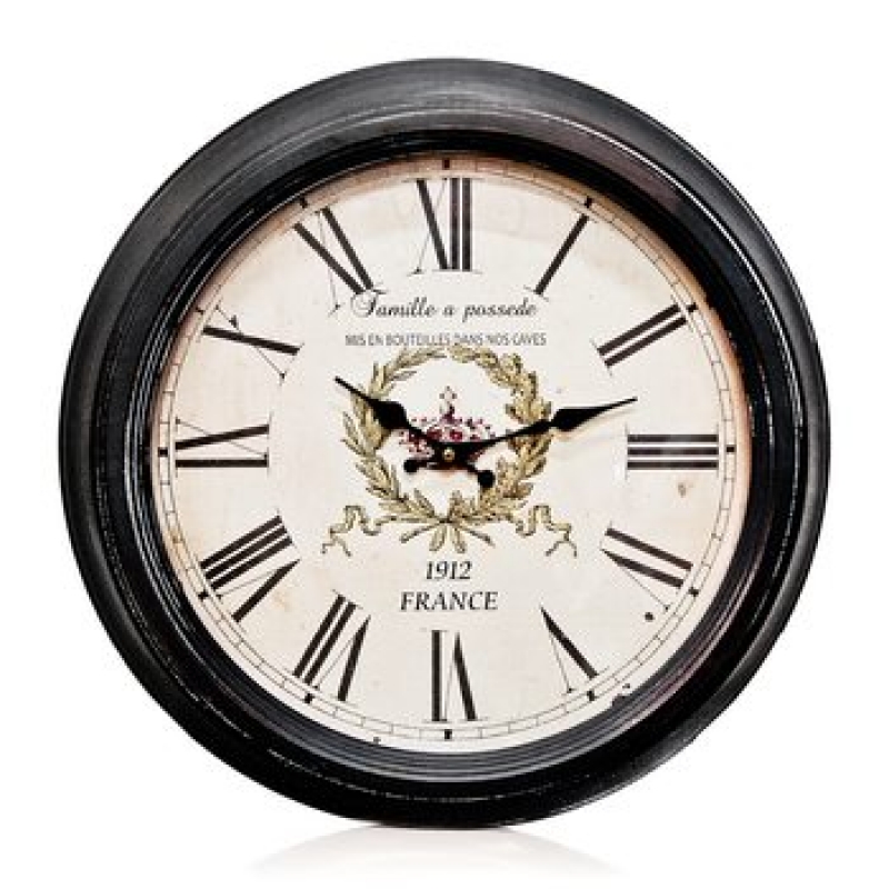 Hodiny nástenné kovové France 47cm