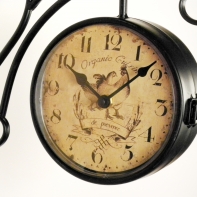 Hodiny nástenné kovové obojstranné 1330