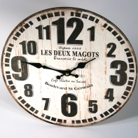 Hodiny nástenné Les Deux Magots