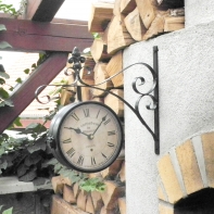 Hodiny nástenné obojstranné 1316