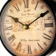 Nástenné obojstranné hodiny Botanique 17cm