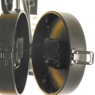 Hodiny nástenné obojstranné kovové 1329