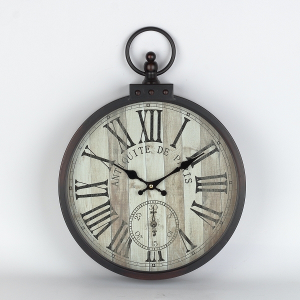 Hodiny nástenné Paris antik kov 35cm