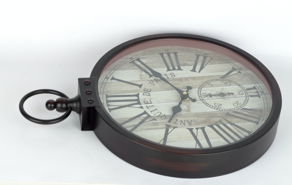 Hodiny nástenné Paris antik kov 35cm