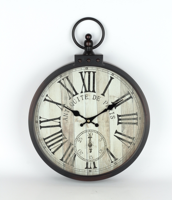 Hodiny nástenné Paris antik kov 35cm