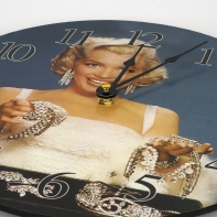 Nástenné drevené hodiny kvietok 30cm