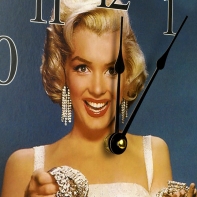 Nástenné drevené hodiny kvietok 30cm