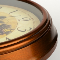 Nástenné retro hodiny - ovocný košík 30cm