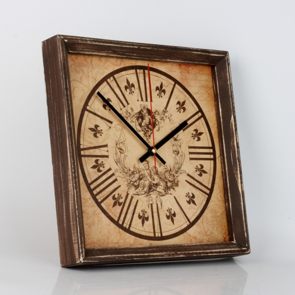 Hodiny nástenné s anjelikov 28x28cm