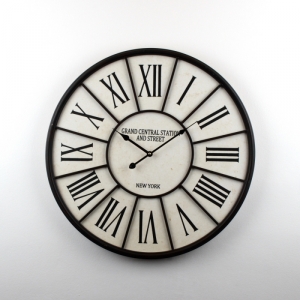 Hodiny nástenné s kovovou obručí 58cm 